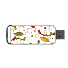 Adorable Floral Design Portable Usb Flash (one Side) by Valentinaart