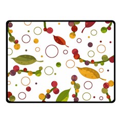 Adorable Floral Design Double Sided Fleece Blanket (small)  by Valentinaart