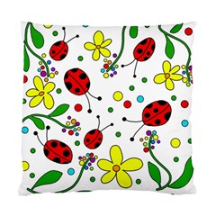 Ladybugs Standard Cushion Case (one Side) by Valentinaart