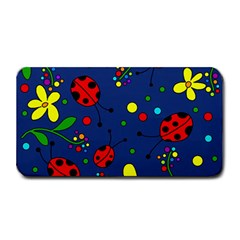 Ladybugs - Blue Medium Bar Mats by Valentinaart