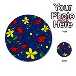 Ladybugs - blue Multi-purpose Cards (Round)  Front 1