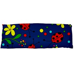 Ladybugs - Blue Body Pillow Case (dakimakura) by Valentinaart