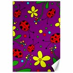 Ladybugs - purple Canvas 24  x 36  23.35 x34.74  Canvas - 1