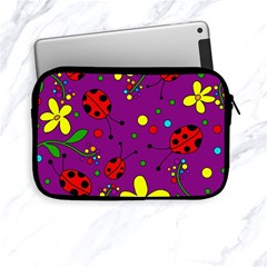 Ladybugs - Purple Apple Ipad Mini Zipper Cases by Valentinaart