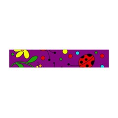 Ladybugs - Purple Flano Scarf (mini) by Valentinaart