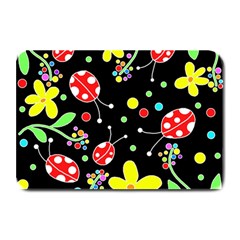 Flowers And Ladybugs Plate Mats by Valentinaart