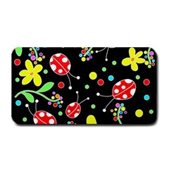 Flowers And Ladybugs Medium Bar Mats by Valentinaart