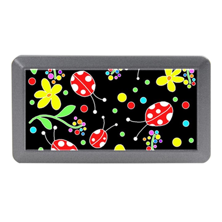 Flowers and ladybugs Memory Card Reader (Mini)