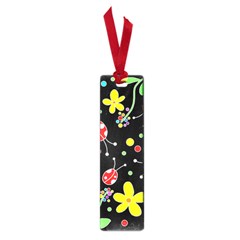 Flowers And Ladybugs Small Book Marks by Valentinaart