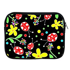 Flowers And Ladybugs Apple Ipad 2/3/4 Zipper Cases by Valentinaart