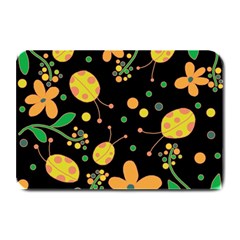 Ladybugs And Flowers 3 Plate Mats by Valentinaart