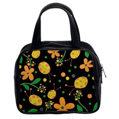 Ladybugs And Flowers 3 Classic Handbags (2 Sides) by Valentinaart