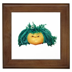 Angry Girl Doll Framed Tiles