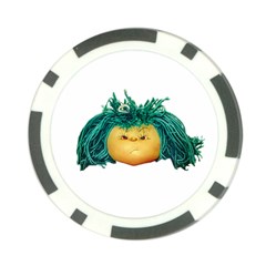 Angry Girl Doll Poker Chip Card Guards by dflcprints