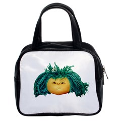 Angry Girl Doll Classic Handbags (2 Sides) by dflcprints