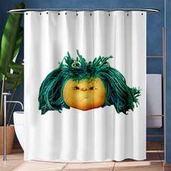 Angry Girl Doll Shower Curtain 60  X 72  (medium)  by dflcprints