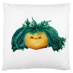 Angry Girl Doll Large Cushion Case (one Side) by dflcprints