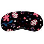 Pink ladybugs and flowers  Sleeping Masks Front