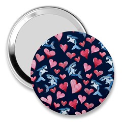 Shark Lover 3  Handbag Mirrors