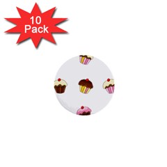 Colorful Cupcakes  1  Mini Buttons (10 Pack)  by Valentinaart