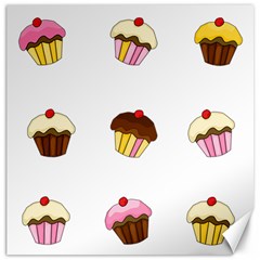 Colorful Cupcakes  Canvas 20  X 20   by Valentinaart