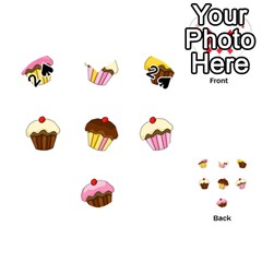 Colorful Cupcakes  Playing Cards 54 (heart) 