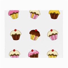 Colorful Cupcakes  Small Glasses Cloth (2-side) by Valentinaart