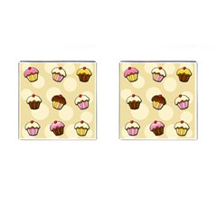 Colorful Cupcakes Pattern Cufflinks (square) by Valentinaart