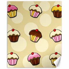 Colorful Cupcakes Pattern Canvas 16  X 20   by Valentinaart