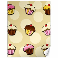 Colorful Cupcakes Pattern Canvas 18  X 24   by Valentinaart