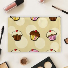 Colorful Cupcakes Pattern Cosmetic Bag (large)  by Valentinaart