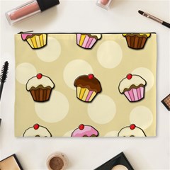 Colorful Cupcakes Pattern Cosmetic Bag (xl) by Valentinaart