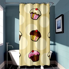 Colorful Cupcakes Pattern Shower Curtain 36  X 72  (stall)  by Valentinaart