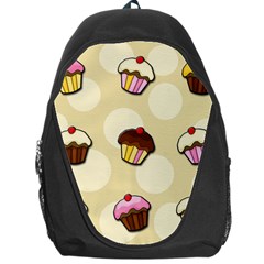 Colorful Cupcakes Pattern Backpack Bag by Valentinaart