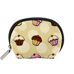 Colorful cupcakes pattern Accessory Pouches (Small)  Front