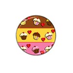 Love cupcakes Hat Clip Ball Marker (4 pack) Front