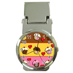 Love Cupcakes Money Clip Watches by Valentinaart