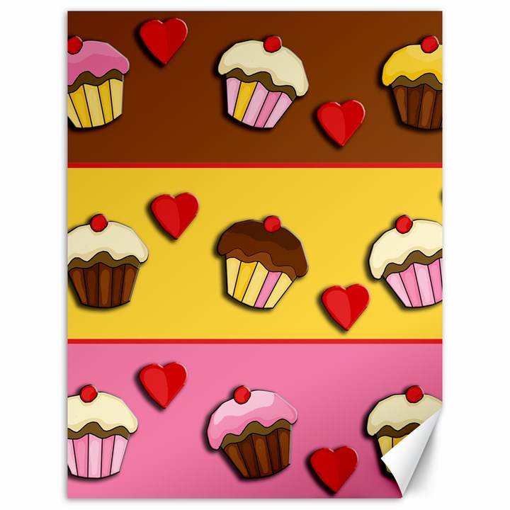 Love cupcakes Canvas 12  x 16  