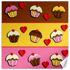 Love Cupcakes Canvas 20  X 20   by Valentinaart