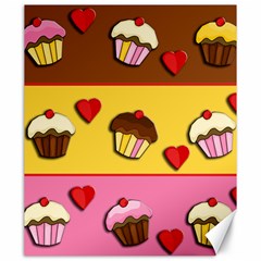 Love Cupcakes Canvas 20  X 24   by Valentinaart