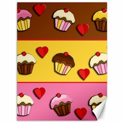 Love Cupcakes Canvas 36  X 48   by Valentinaart