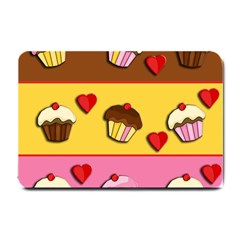 Love Cupcakes Small Doormat  by Valentinaart