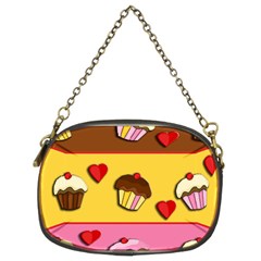 Love Cupcakes Chain Purses (two Sides)  by Valentinaart