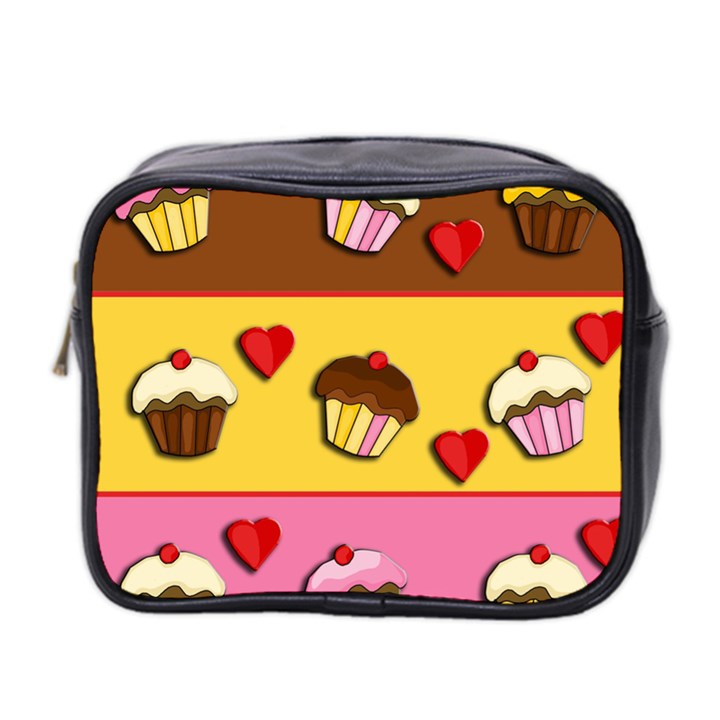 Love cupcakes Mini Toiletries Bag 2-Side