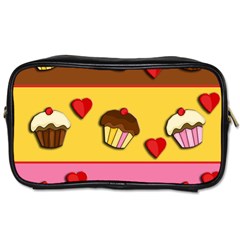 Love Cupcakes Toiletries Bags by Valentinaart