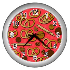 Bakery Wall Clocks (silver)  by Valentinaart