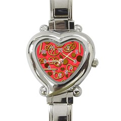 Bakery Heart Italian Charm Watch by Valentinaart