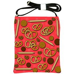 Bakery Shoulder Sling Bags by Valentinaart