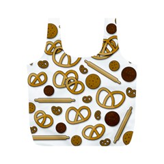 Bakery 3 Full Print Recycle Bags (m)  by Valentinaart