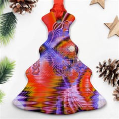 Crystal Star Dance, Abstract Purple Orange Ornament (christmas Tree) by DianeClancy